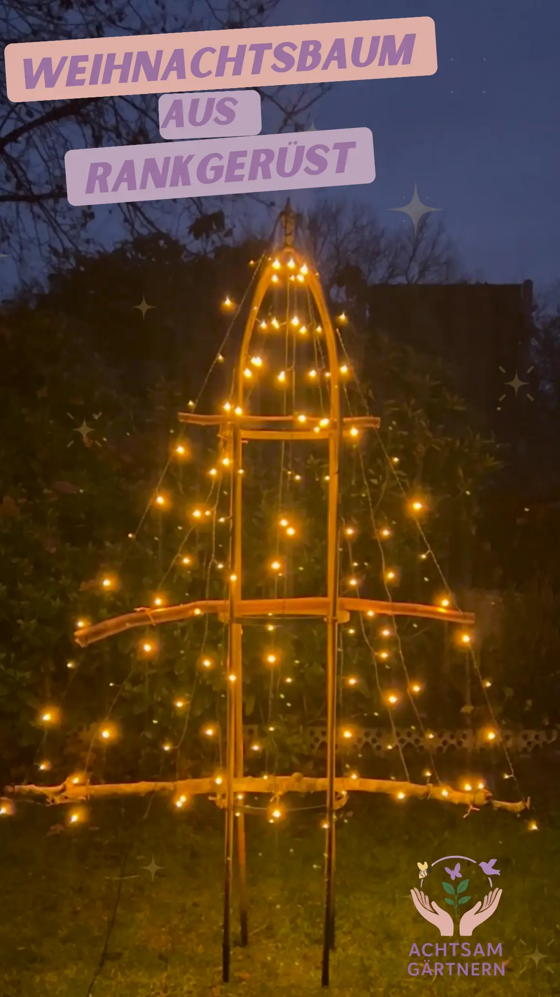 Weihnachtsbaum aus Rankgerüst 🌟🎄🥰